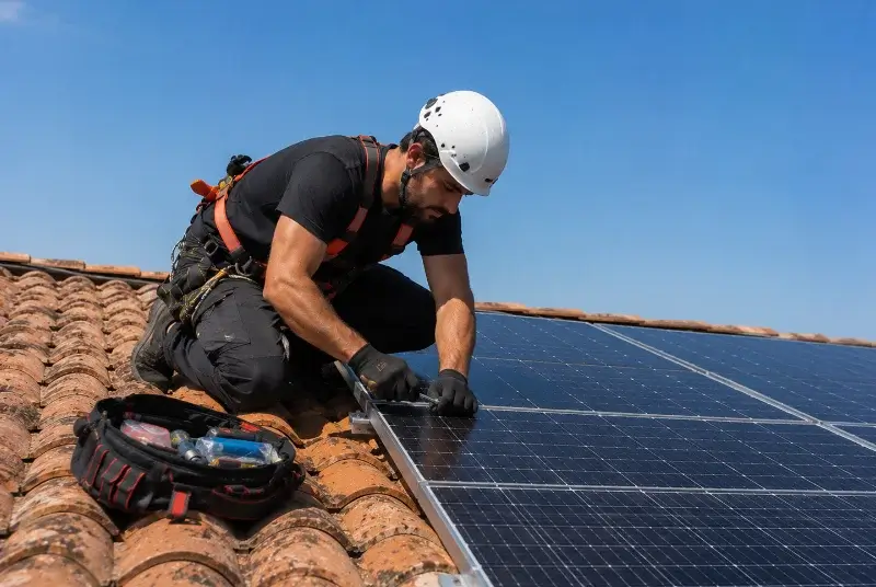 Maintenance et monitoring de panneaux solaires à Frelinghien